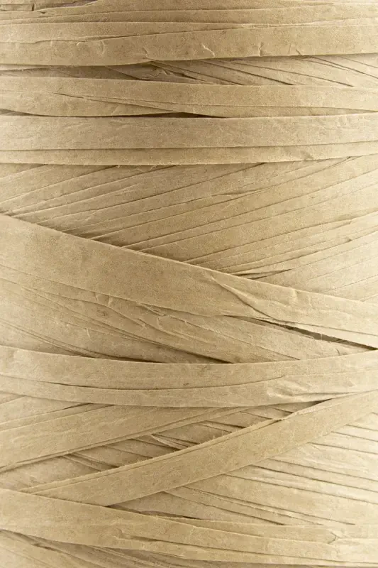 Premium 400 Metre Rafya Ip Çanta Ipi Raffia Ip Kağıt Ip Supla Ipi 250 Gram Natürel-Natürel - 2