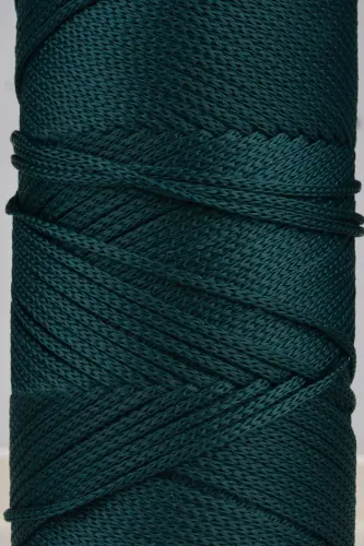 Premium 400gr Polyester Macrame Yarn 2 Mm 2-Piece Set Green Macrame Yarn Placemat Bag Yarn No: 4-Green - SENSY (1)