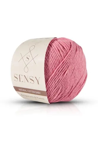 Premium Amigurumi Ipi Punch (PANÇ) Baby Soft Cotton 50 gr Örgü Ip Pembe-Pembe 