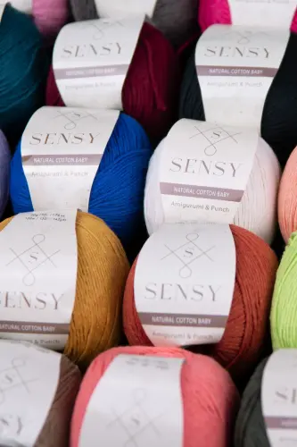 Premium Amigurumi Ipi Punch (PANÇ) Baby Soft Cotton 50 gr Knitting Yarn Baby Blue - 3