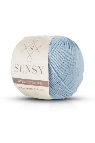 Premium Amigurumi Ipi Punch (PANÇ) Baby Soft Cotton 50 gr Örgü Ip Bebe Mavisi - 5