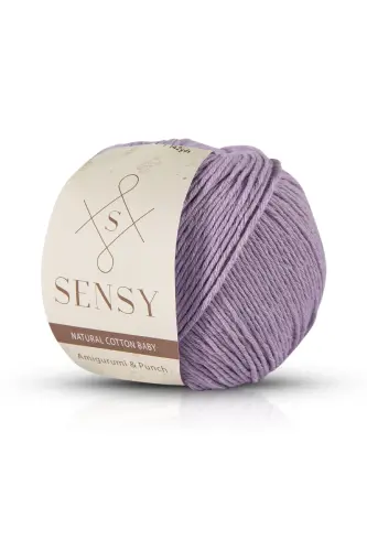 Premium Amigurumi Ipi Punch (PANÇ) Baby Soft Cotton 50 gr Örgü Ip Lila - Lila 