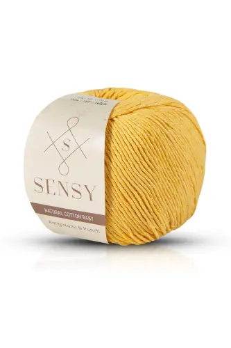 Premium Amigurumi Ipi Punch (PANÇ) Baby Soft Cotton 50 gr Örgü Ip Sarı - Sarı 