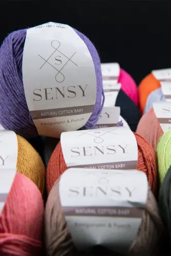 Premium Amigurumi Ipi Punch (PANÇ) Baby Soft Cotton 50 gr Örgü Ip Yeşil - Yeşil - 3