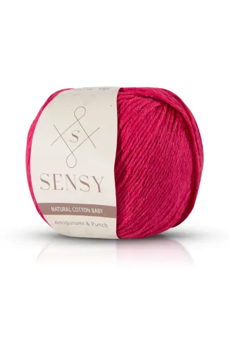 Premium Amigurumi Ipi Punch (PANÇ) Baby Soft Cotton 50 gr Örgü Ip Fuşya-Fuşya 