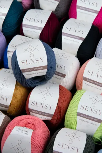 Premium Amigurumi Yarn Punch Baby Soft Cotton 50 gr Knitting Yarn Green-Green - 6