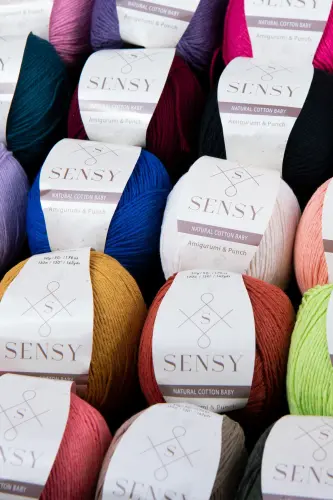 Premium Amigurumi Yarn Punch Baby Soft Cotton 50 gr Knitting Yarn Mid Grey-Mid Grey - 3