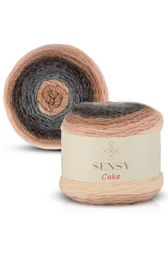 Premium Cake El Örgü Ipi Şal Bluz Aksessuar Ipi Ebruli Ip-561 - 3
