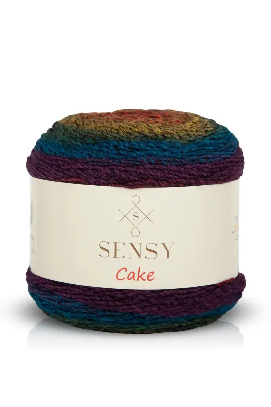 Premium Cake El Örgü Ipi Şal Bluz Aksesuar Ipi Ebruli Ip-567 - 8