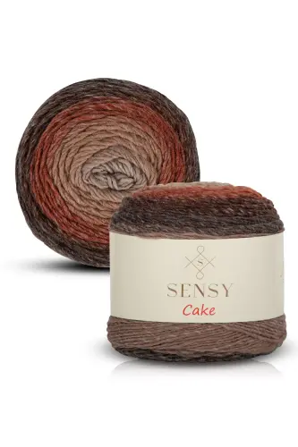 Premium Cake El Örgü Ipi Şal Bluz Aksesuar Ipi Ebruli Ip-559 - 12