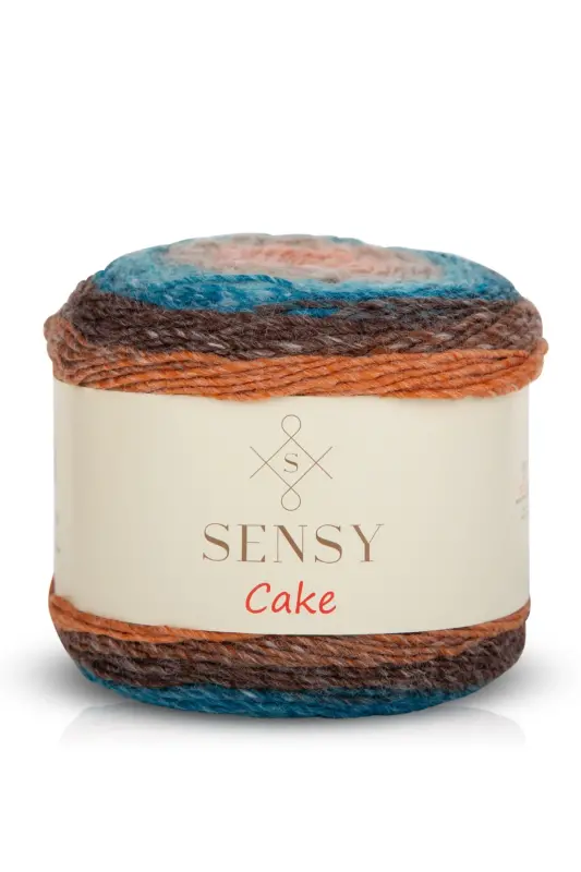 Premium Cake El Örgü Ipi Şal Bluz Aksesuar Ipi Ebruli Ip-562 - 1