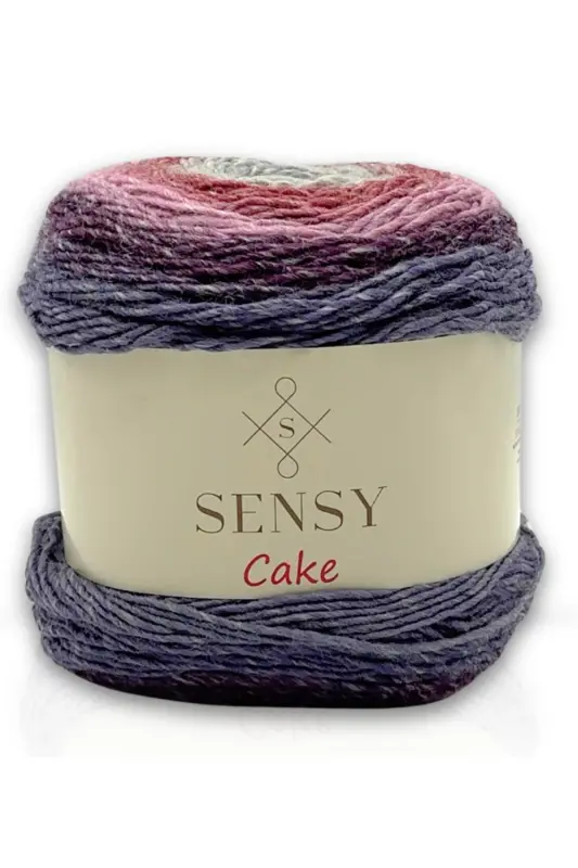 Premium Cake El Örgü Ipi Şal Bluz Aksesuar Ipi Ebruli Ip - 568 - SENSY