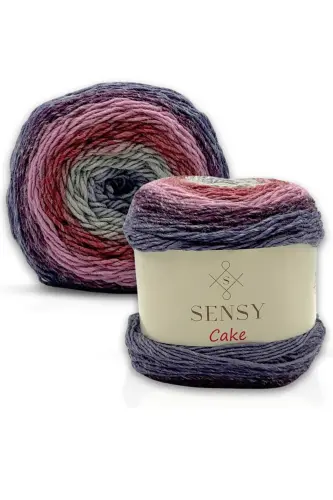 Premium Cake El Örgü Ipi Şal Bluz Aksesuar Ipi Ebruli Ip - 568 - 3