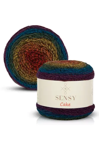 Premium Cake Hand Knitting Yarn Shawl Blouse Accessory Yarn Marbled - 2