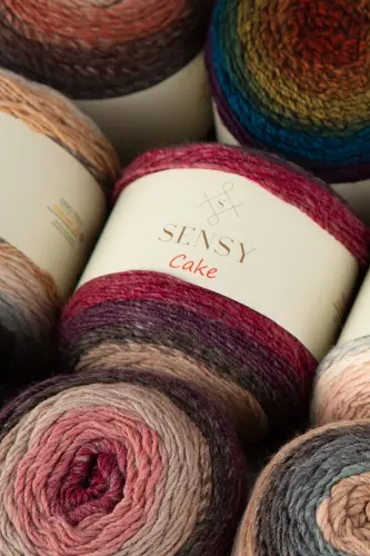 Premium Cake Hand Knitting Yarn Shawl Blouse Accessory Yarn Marbled Yarn-559 - 8