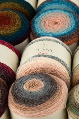 Premium Cake Hand Knitting Yarn Shawl Blouse Accessory Yarn Marbled Yarn-563 - 4