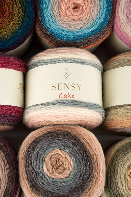 Premium Cake Hand Knitting Yarn Shawl Blouse Accessory Yarn Marbled Yarn-564 - 4