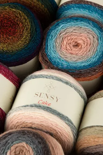 Premium Cake Hand Knitting Yarn Shawl Blouse Accessory Yarn Marbled Yarn-565 - 7