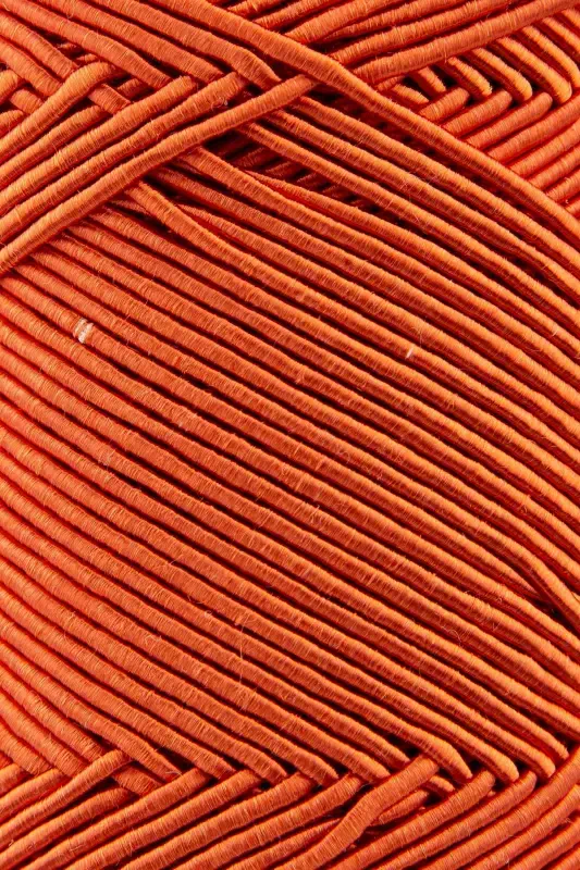 Premium Chic&Easy 200 gr Slim Supra Macrame Yarn Waxed Yarn Runner Yarn Bag Yarn Pase Yarn Orange-Orange - 2