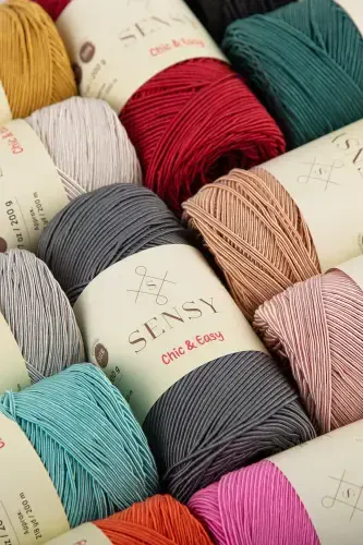 Premium Chic&Easy 200 gr Slim Supra Macrame Yarn Waxed Yarn Runner Yarn Bag Yarn Pase Yarn Orange-Orange - 6