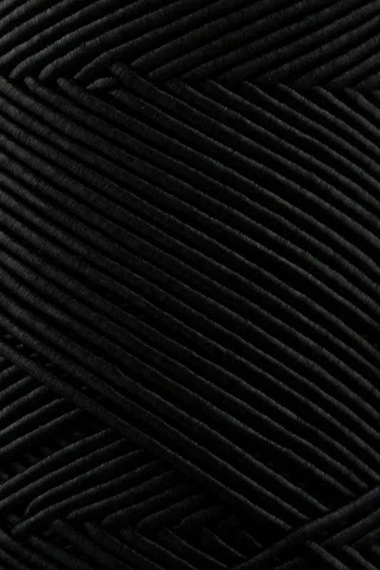 Premium Chic&Easy 200 gr Slim Supra Yarn Waxed Cord Macrame Yarn Bag Yarn Macrame Yarn Black-Black - 2