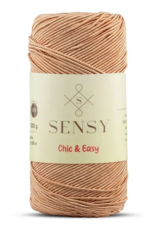 Premium Chic&Easy 200 gr Slim Supra Yarn Waxed Yarn Runner Yarn Bag Yarn Pase Yarn MilkCoffee-MilkCoffee - SENSY