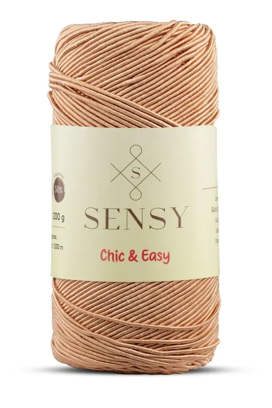 Premium Chic&Easy 200 gr Slim Supra Yarn Waxed Yarn Runner Yarn Bag Yarn Pase Yarn MilkCoffee-MilkCoffee - 1