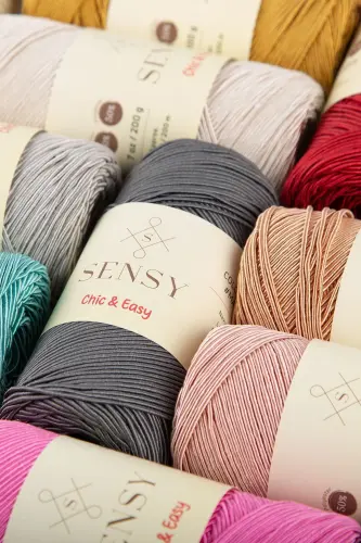 Premium Chic&Easy 200 gr Supra Yarn Macrame Yarn Waxed Yarn Runner Yarn Pasa Yarn Bag Yarn Rose Pink-Rose Pink - 8