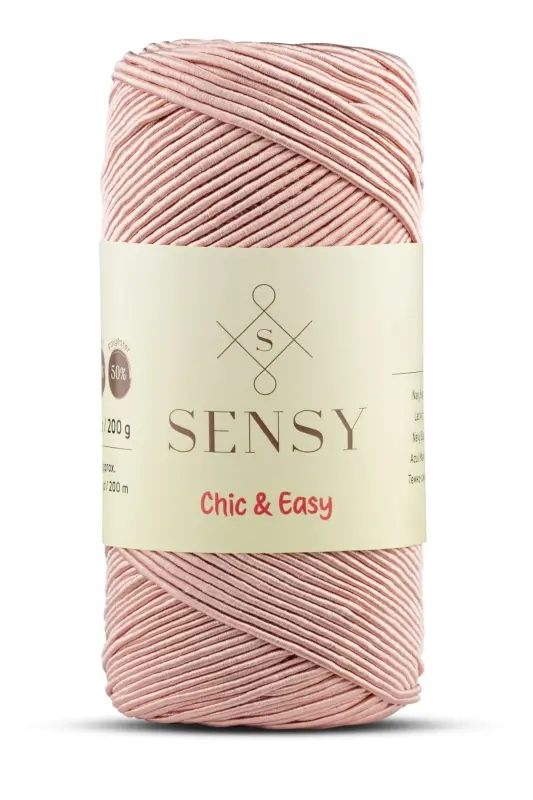 Premium Chic&Easy 200 gr Supra Yarn Macrame Yarn Waxed Yarn Runner Yarn Pasa Yarn Bag Yarn Rose Pink-Rose Pink - 1
