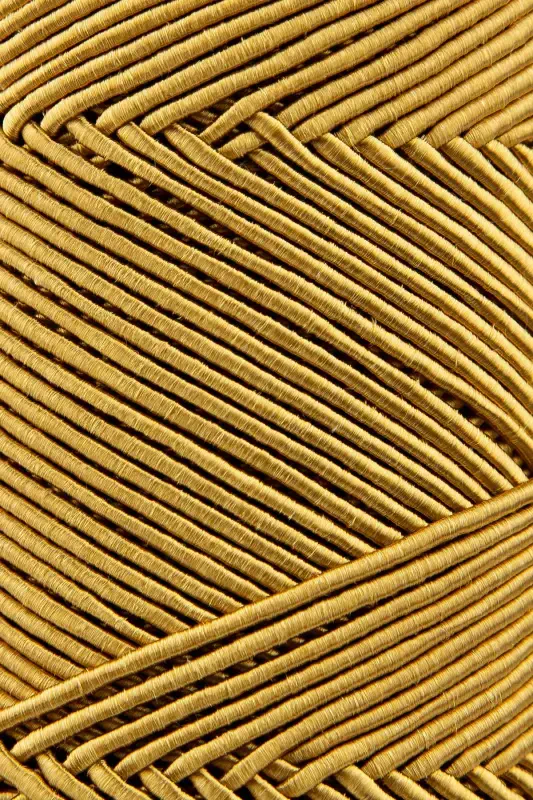 Premium Chic&Easy 200 gr Waxed Rope Macrame Rope Supra Rope Runner Rope Bag Rope Placemat Rope Mustard-Mustard - 2