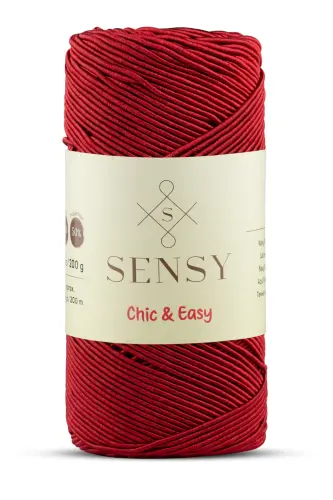 Premium Chic&Easy 200 gr Waxed Thread Slim Supra Thread Runner Thread Wallet Thread Bag Thread Red-Red - 1
