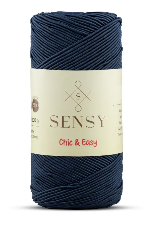 Premium Chic&Easy 200 gr Waxed Thread Supra Thread Runner Thread Placemat Thread Bag Thread Pase Thread Navy Blue-Navy Blue - SENSY