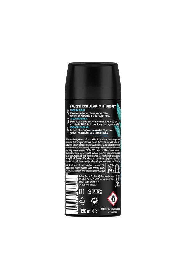 Premium Collection Erkaklar uchun Sprey Deodorant Aqua Bergamot 72 Soat Toza Havo 150 ml - 24