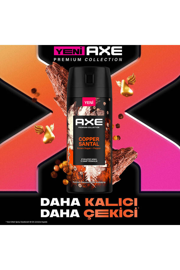 Premium Collection Erkek Sprey Deodorant Bakır Sandal 72 Saat Ferahlık 150 ml X3 - 27