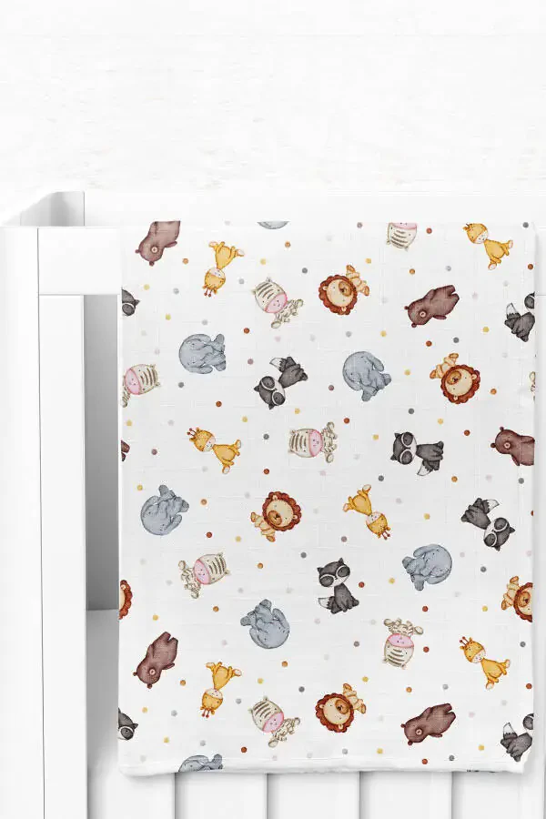 Premium Digital bosma muslin choysan Zoo - 75x100 sm. - 2