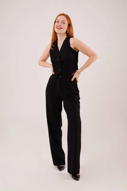Premium Fitted Black Trousers - 4