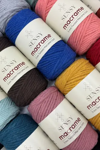 Premium Fringed Macrame Scanable Cotton Macrame Rope Macrame Cord Tile-Tile - 6