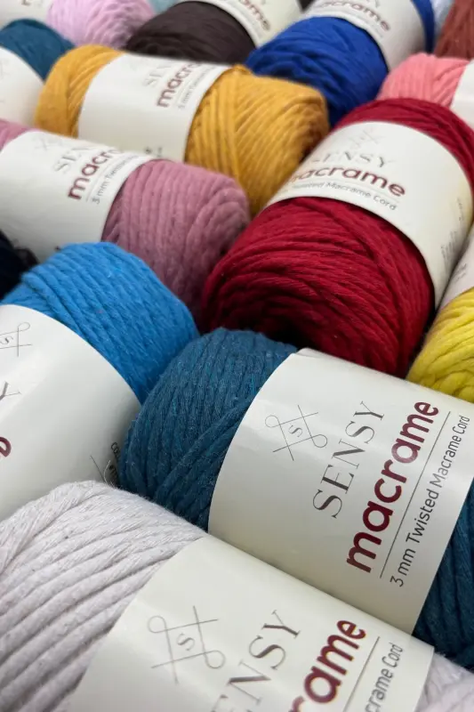 Premium Fringed Macrame Scanable Cotton Macrame Rope Macrame Cord Tile-Tile - 3