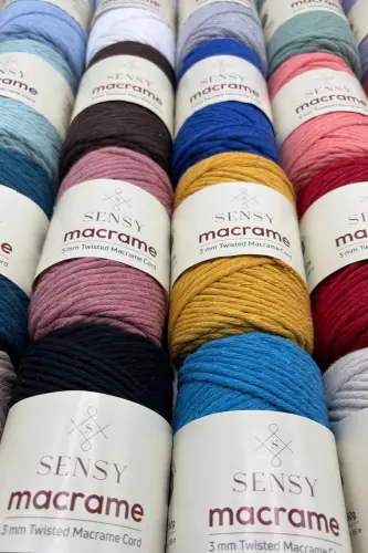 Premium Fringed Macrame Scanable Cotton Macrame Rope Macrame Cord Tile-Tile - 4