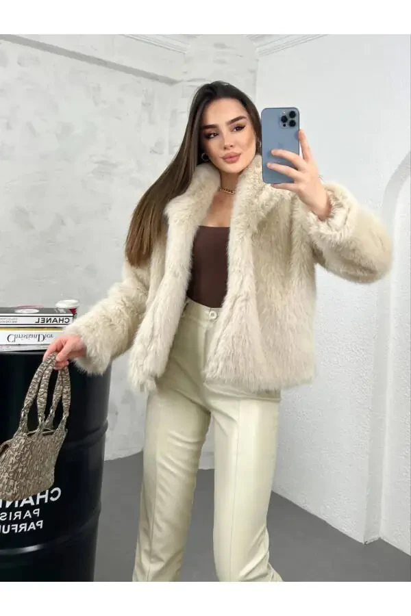 Premium Fur with Stone Color Lining - 3