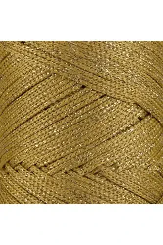 Premium Glitter 200 Gr Polyester Macrame Rope Mustard 2 Mm - 230 M Placemat Ropeandbagrope-Mustard - SENSY (1)