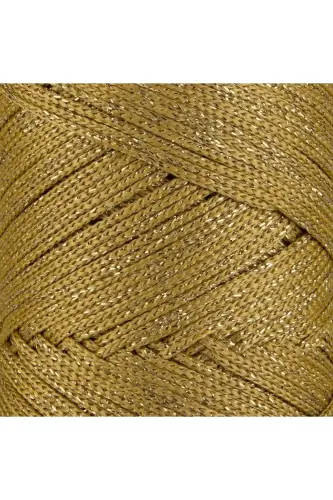 Premium Glitter 200 Gr Polyester Macrame Rope Mustard 2 Mm - 230 M Placemat Ropeandbagrope-Mustard - 2