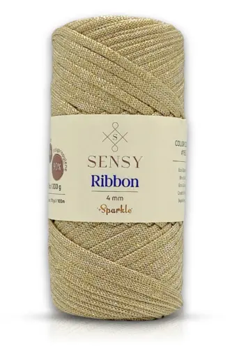 Premium Glitter Ribbon Polyester Yarn 200 gr Macrame Y - 1