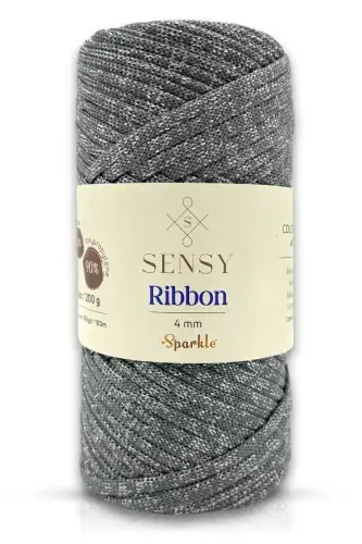 Premium Glitter Ribbon Polyester Yarn 200 gr Macrame Y - 1