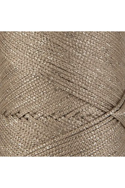 Premium Glittery 200 Gr Polyester Macrame Rope Milky K - 3
