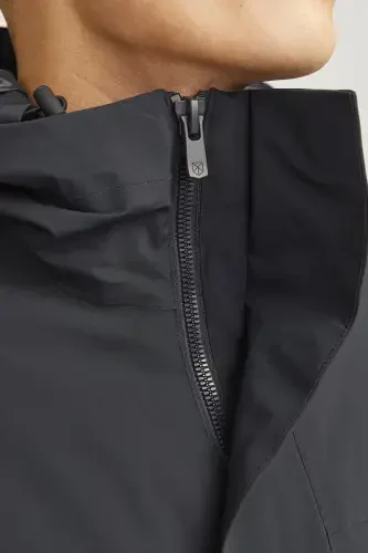 Premium Jprblawave Suvga chidamli Regular Fit Kapüşonli Mont Erkak MONT 12259457-KO'K LOÇIVERT - 6