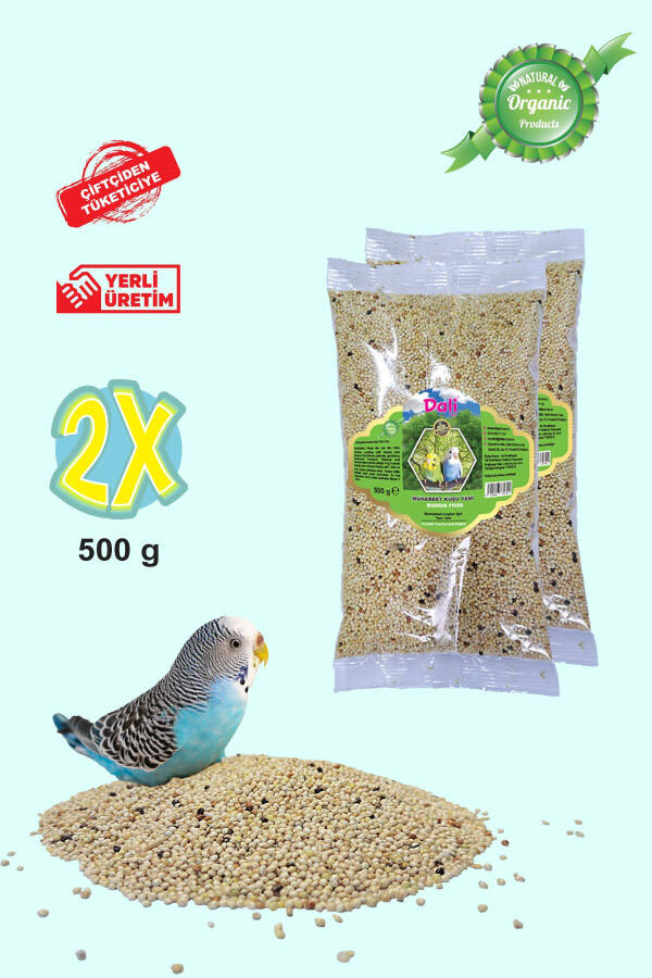 Premium Kalite Olarak En İyi Muhabbet Kuşu Yemi 2'li paket 1 Kg - 2