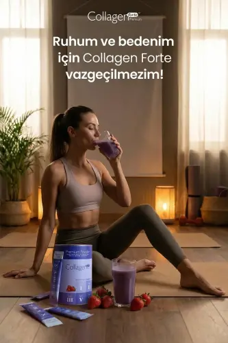 Premium Kolajen Powder 10g X 30 Şase Biotin & Multivitamin Çilek Aromalı - 6