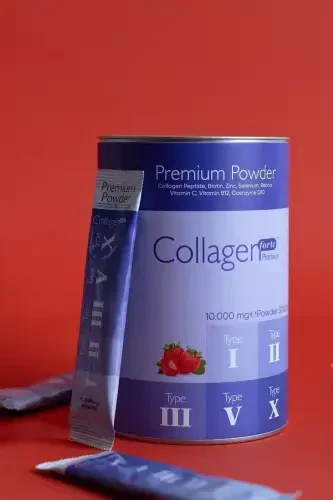 Premium Kollagen Kuni 10g X 30 Shtuchka Biotin & Multivitamin Qulupnay Hidi - COLLAGEN FORTE PLATINUM (1)