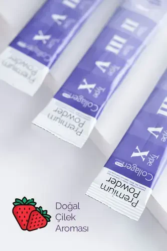 Premium Kollagen Kuni 10g X 30 Shtuchka Biotin & Multivitamin Qulupnay Hidi - 5